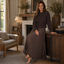 Women's Sweater Top Pleated Maxi Dress