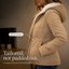 Plush hood lining detail