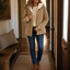 Fit of the padded hooded jacket