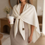 Women's Tie-Front Convertible Knit Shawl Wrap Scarf
