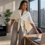 Women's Tie-Front Convertible Knit Shawl Wrap Scarf
