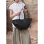 Women's Vegan Leather Shoulder Bag with Magnetic Closure