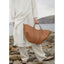 Women's Vegan Leather Shoulder Bag with Magnetic Closure