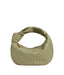 Women's Vegan Leather Shoulder Bag with Zip Closure in sandstone