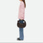 Women's Vegan Leather Shoulder Bag with Zip Closure