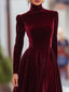 Women's Velvet Long Sleeve Maxi Gown