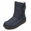 Women's water resistant fur lined snow boots in navy
