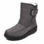 Women's water resistant fur lined snow boots in grey