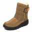 Women's water resistant fur lined snow boots in camel