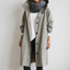 Women's lightweight water resistant hooded rain coat in grey