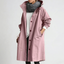 Women's lightweight water resistant hooded rain coat in pink