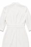 Women's Wrap Front Stretch Satin Midi Dress